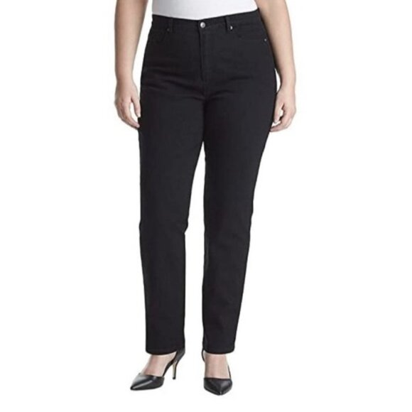 Lauren Jeans 12P Classic 5-Pocket Jeans Black Solid - Picture 1 of 6